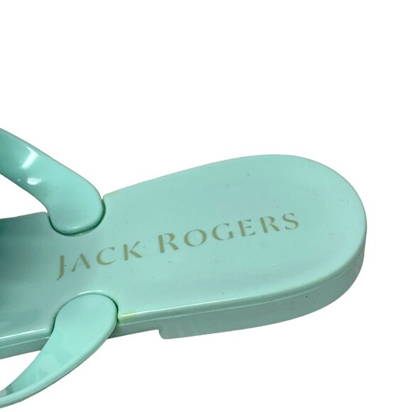 Jack Rogers‎ Bella Mint Jelly Thong Flip Flop Sandals - Picture 3 of 9